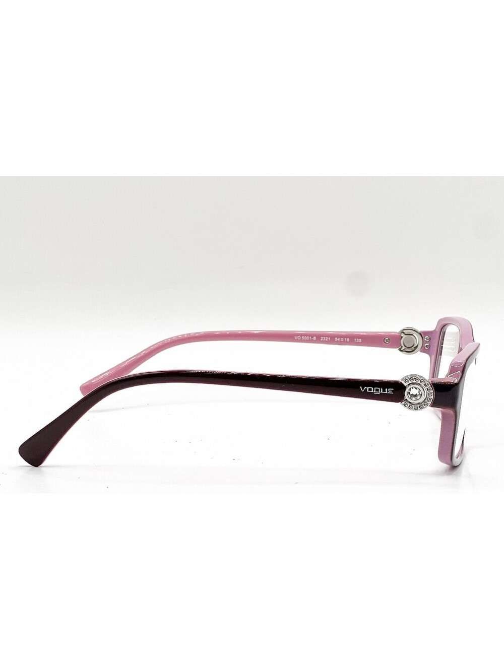 Vogue Vo 5001-B 2321 Eggplant/Opal Pink Authentic Eyeglasses 54-16-135 - Picture 3 of 5